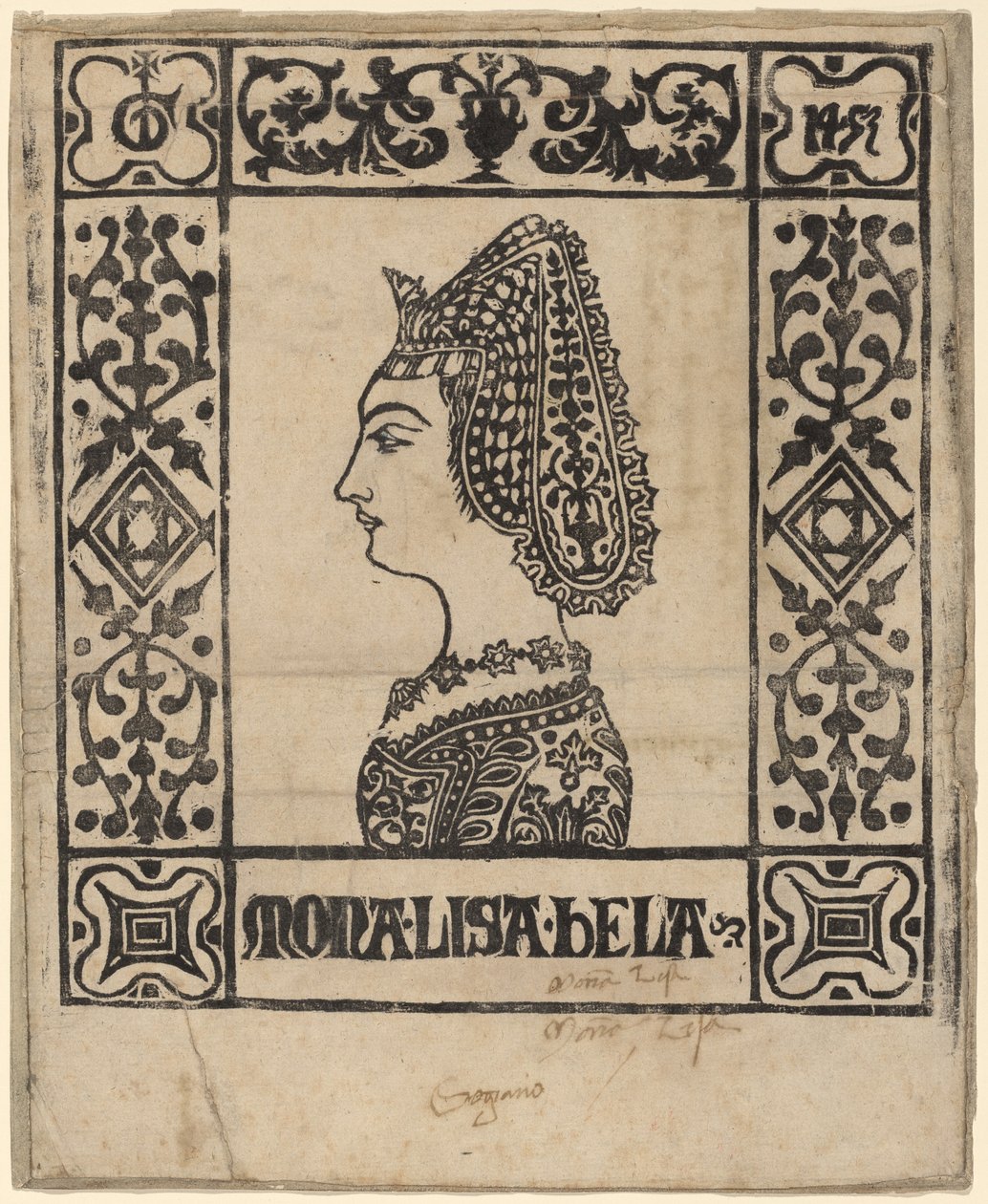 Mona Lisa Bela de Italian 15th Century