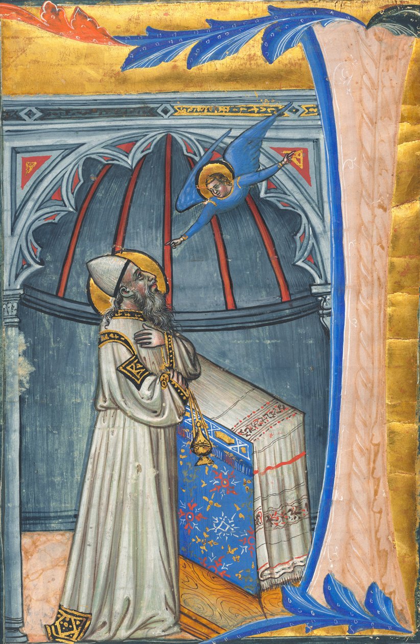 A Anunciação a Zacarias de Italian 15th Century