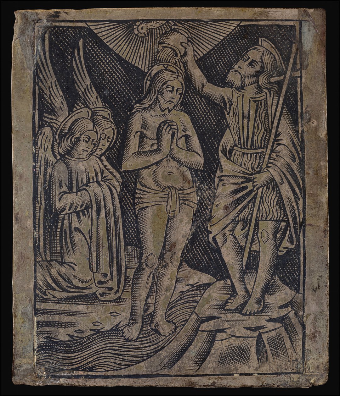 Batismo de Cristo de Italian 16th Century