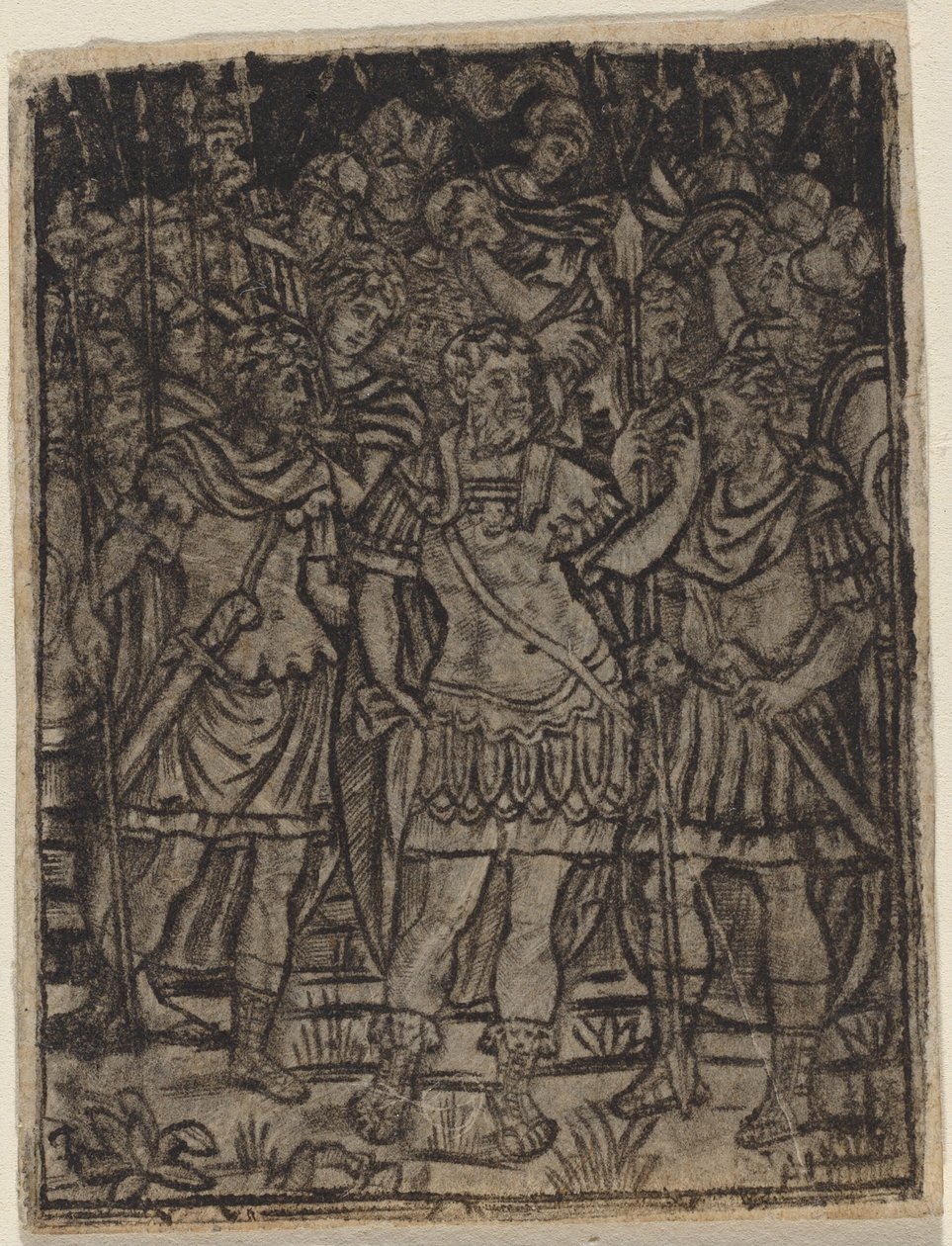 General romano dirigindo-se a suas tropas de Italian 16th Century