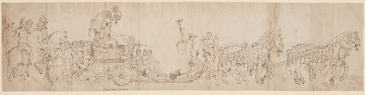 O triunfo de Vênus de Italian 16th Century
