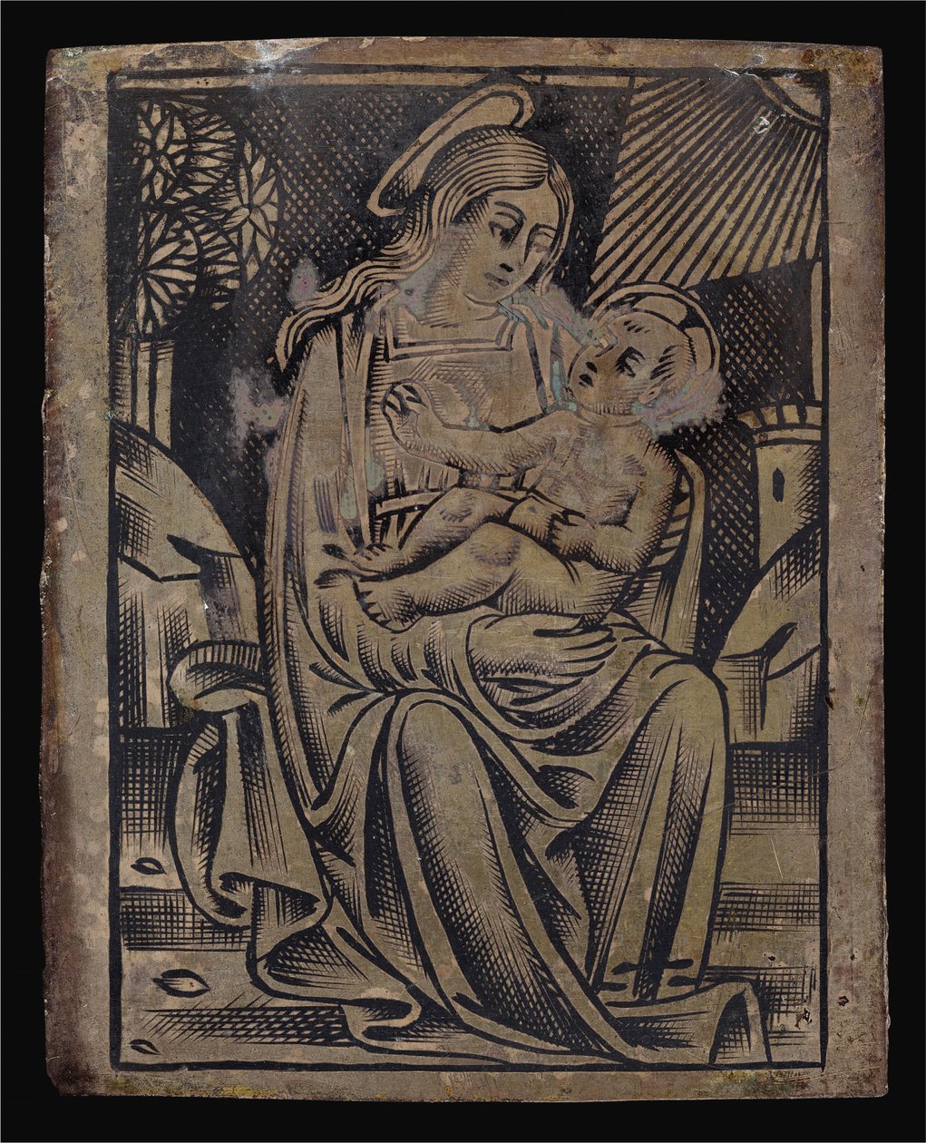 Virgem e o Menino de Italian 16th Century
