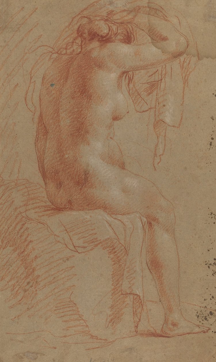 Figura feminina nua [verso] de Italian 17th Century