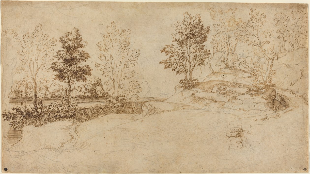 Paisagem do Rio de Italian 17th Century