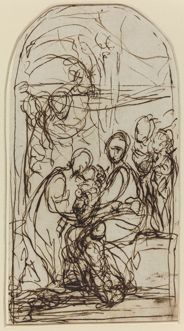 O Casamento Místico de Santa Catarina? de Italian 17th Century