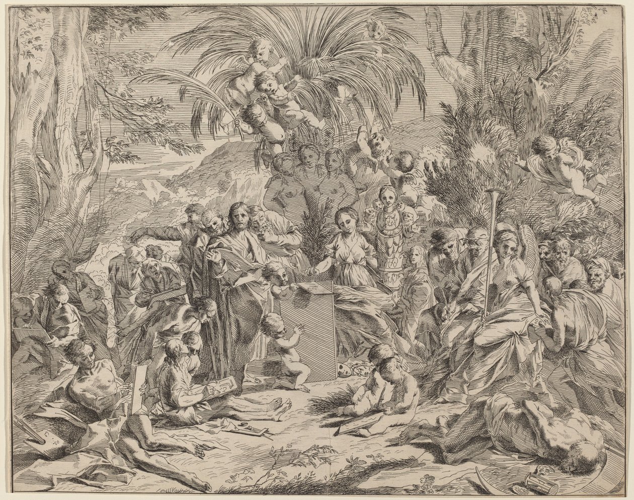 Alegoria da Pintura de Italian 17th Century, after Pietro Testa