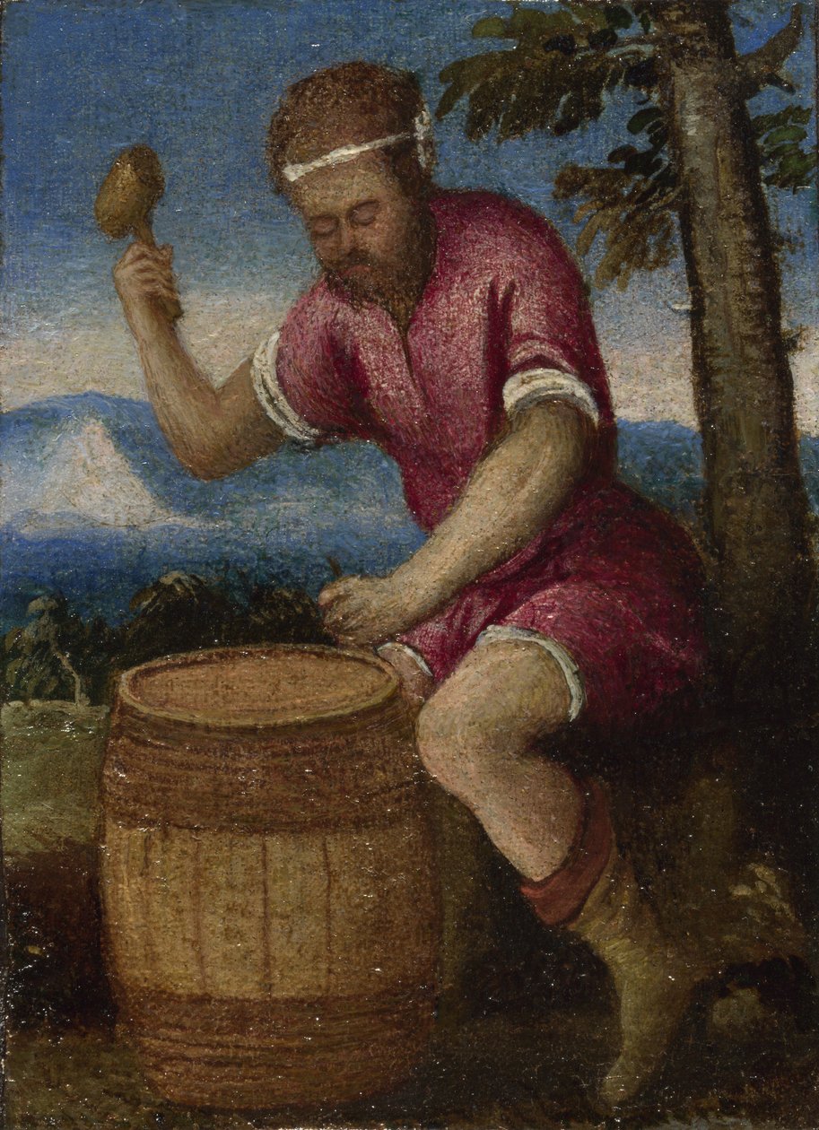 Os trabalhos dos meses: abril, c. 1580 de Italian Master