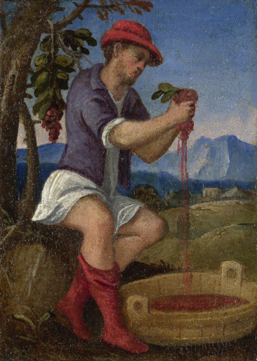 Os trabalhos dos meses: setembro, c. 1580 de Italian Master