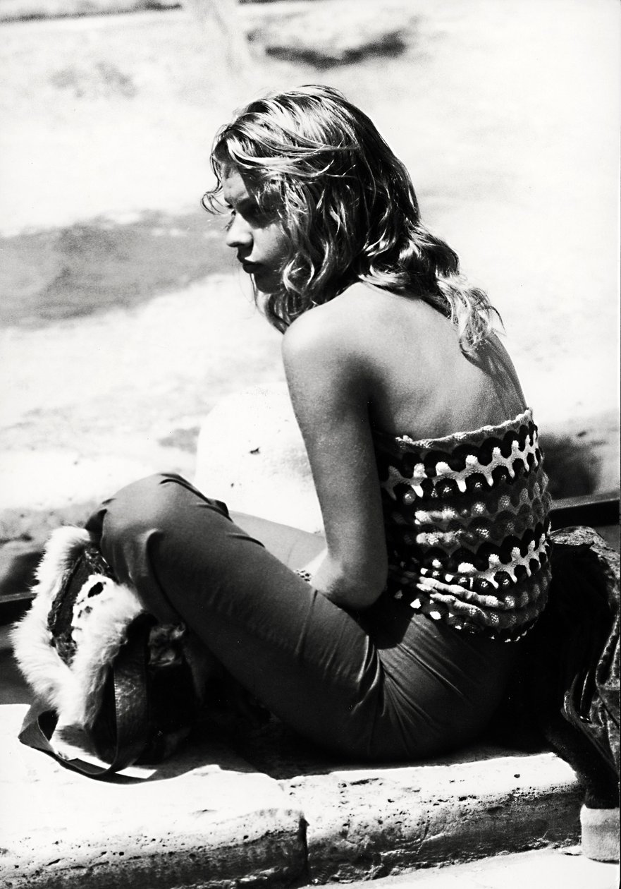 Um jovem hippie, c.1970 de Italian Photographer