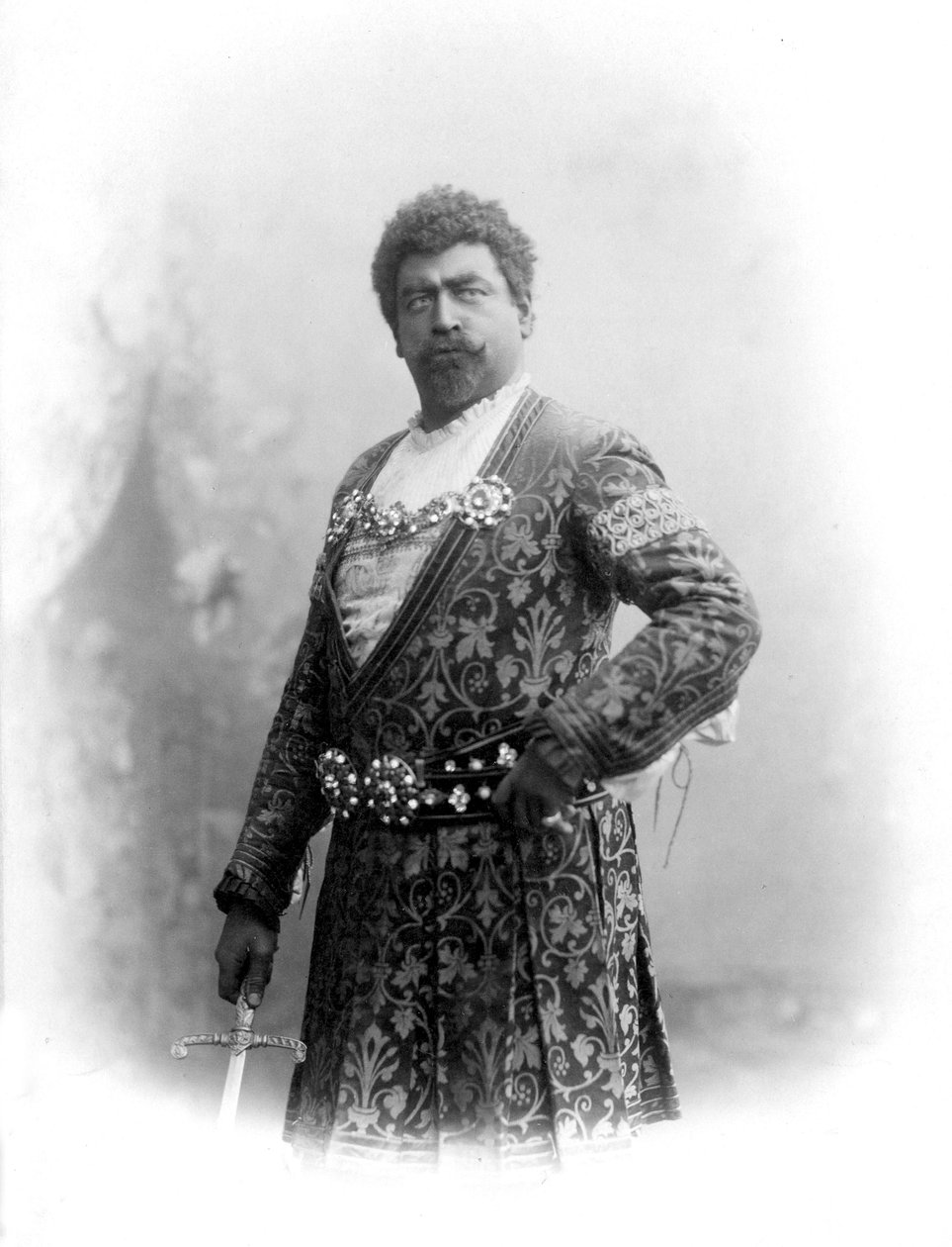 Francesco Tamagno, c.1890 (foto a p/b) de Italian Photographer
