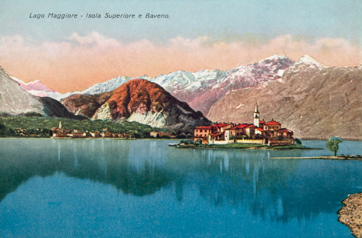 Lago Maggiore, Isola Superiore e Baveno (fotografia a cores) de Italian Photographer