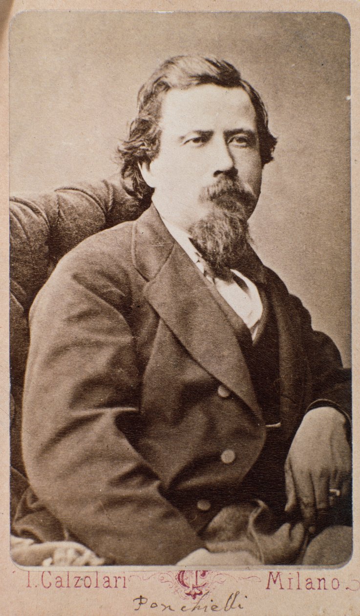 Retrato de Amilcare Ponchielli (1834-1885) compositor italiano de Italian Photographer