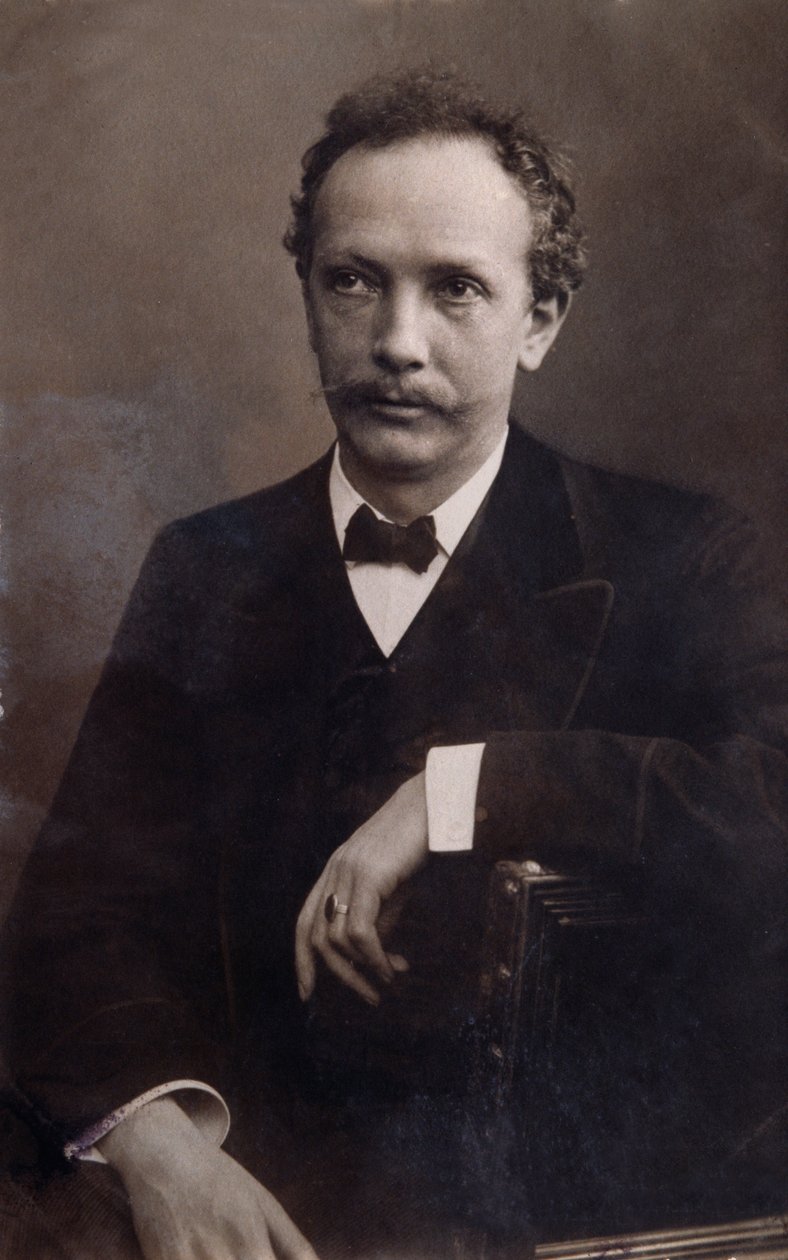Retrato de Richard Strauss (1864-1949) compositor alemão. de Italian Photographer