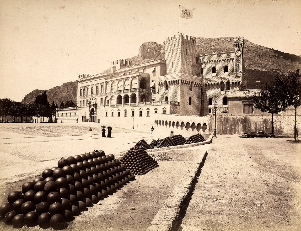 O Palácio do Príncipe em Montecarlo, no Principado do Mónaco de Italian Photographer