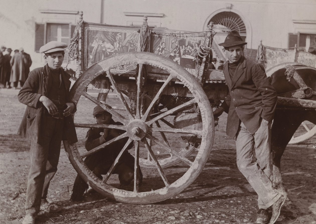 Carrinho Siciliano Típico, 1920 de Italian Photographer
