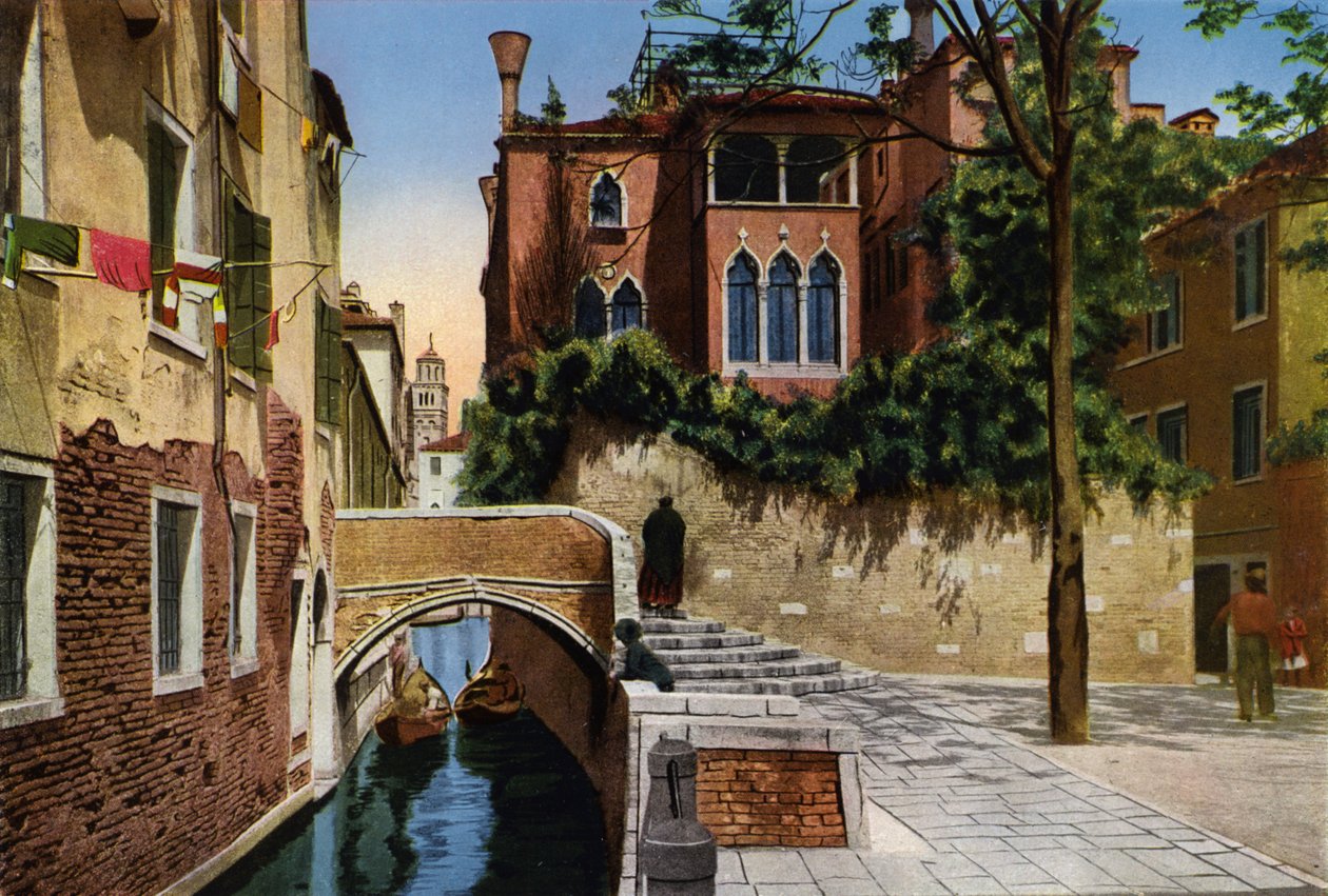 Venezia / Veneza: Rio S Gregorio (fotografia a cores) de Italian Photographer
