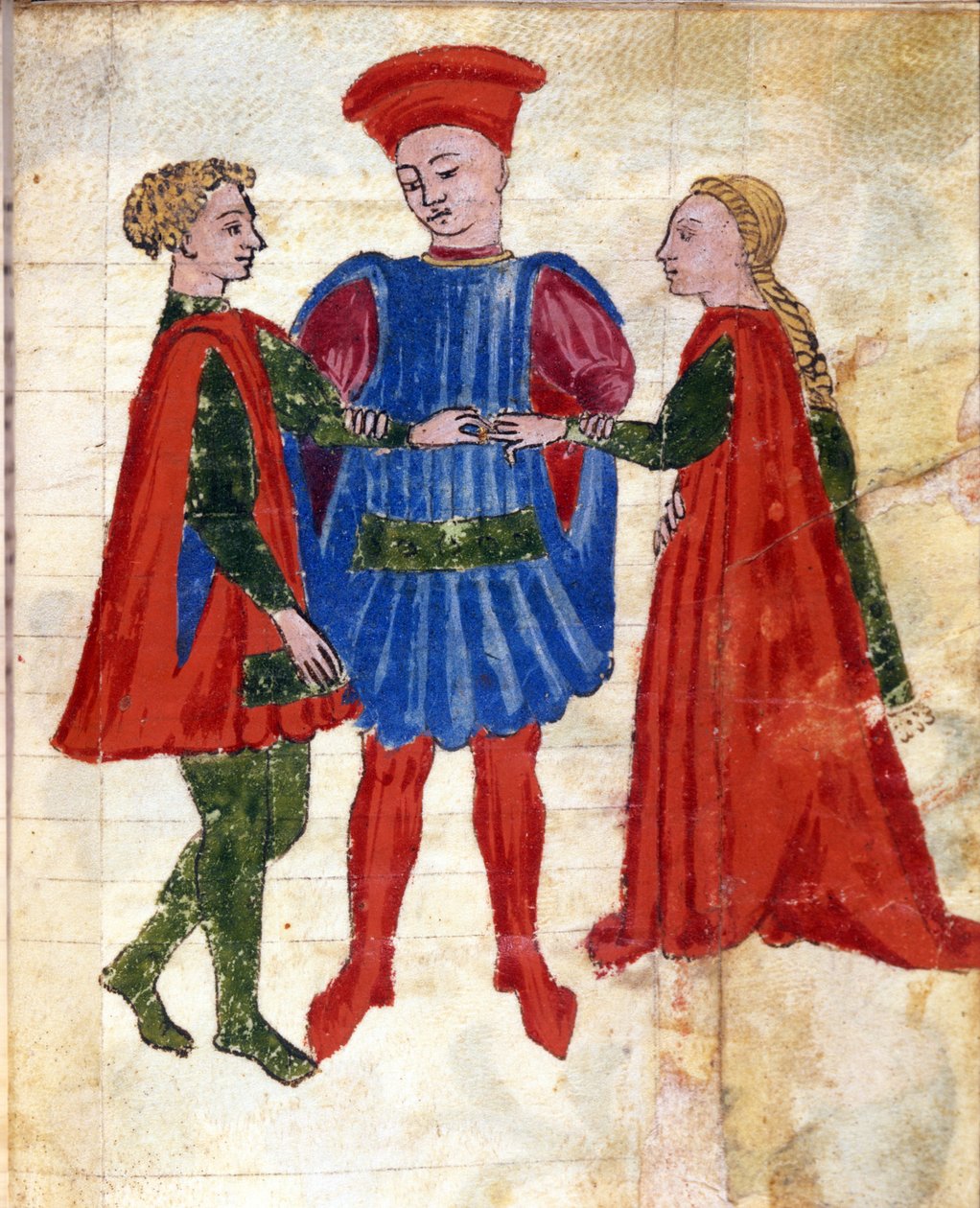 Uma Cerimônia de Casamento Judaico (velino) de Italian School