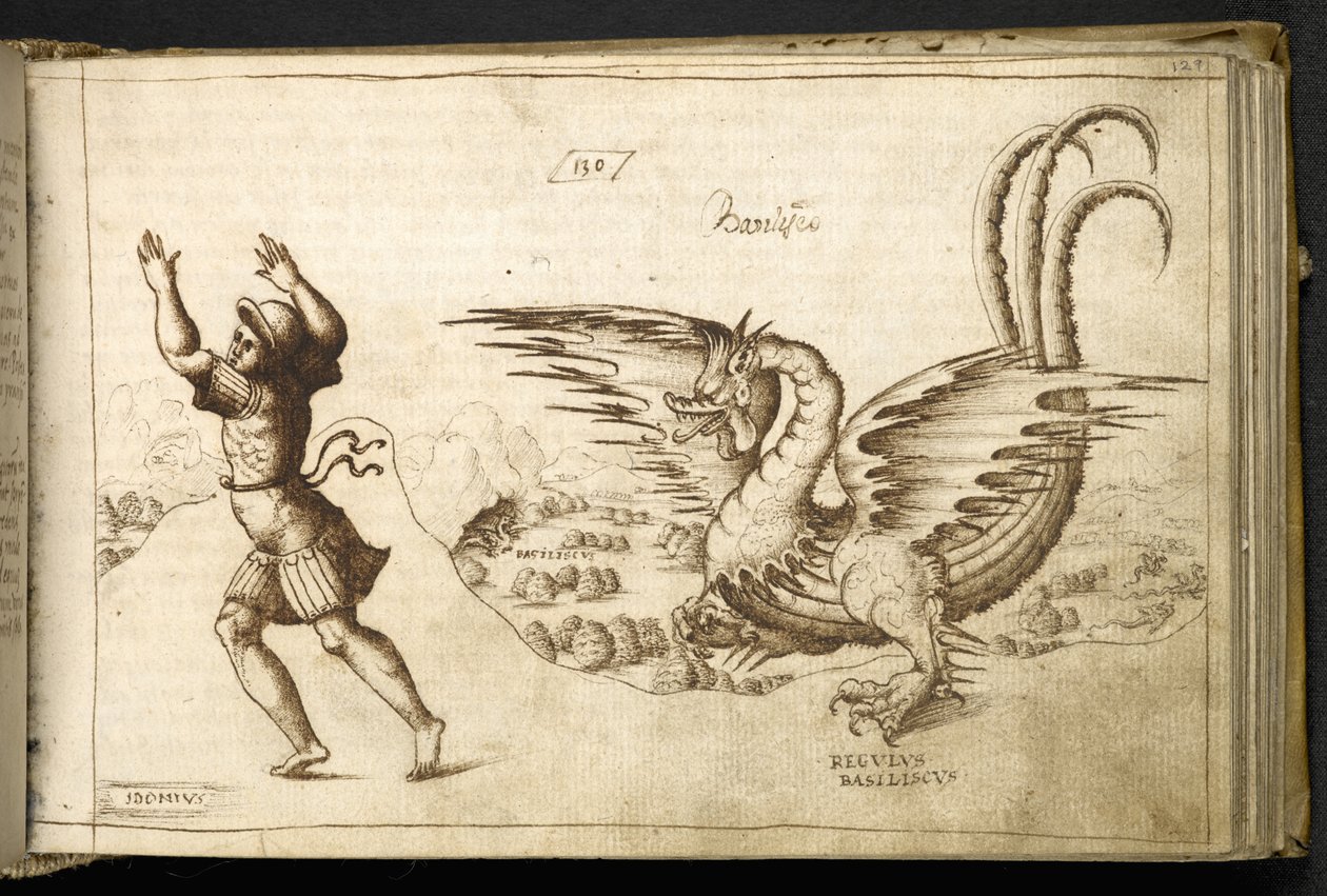 Adicionar MS 82955 f.129r Dragon de 
