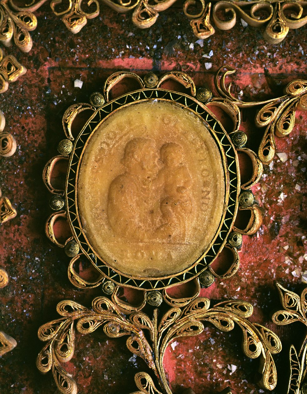 Cordeiro com St. Augustine Joseph; de Italian School