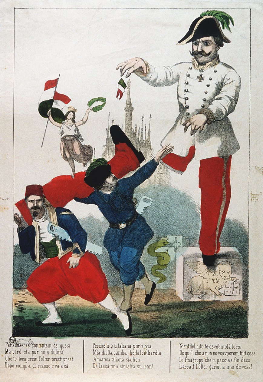 Alegoria do Risorgimento italiano de Italian School