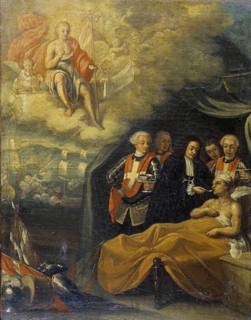 Alegoria à Ordem de Malta. Escola napolitana de Italian School