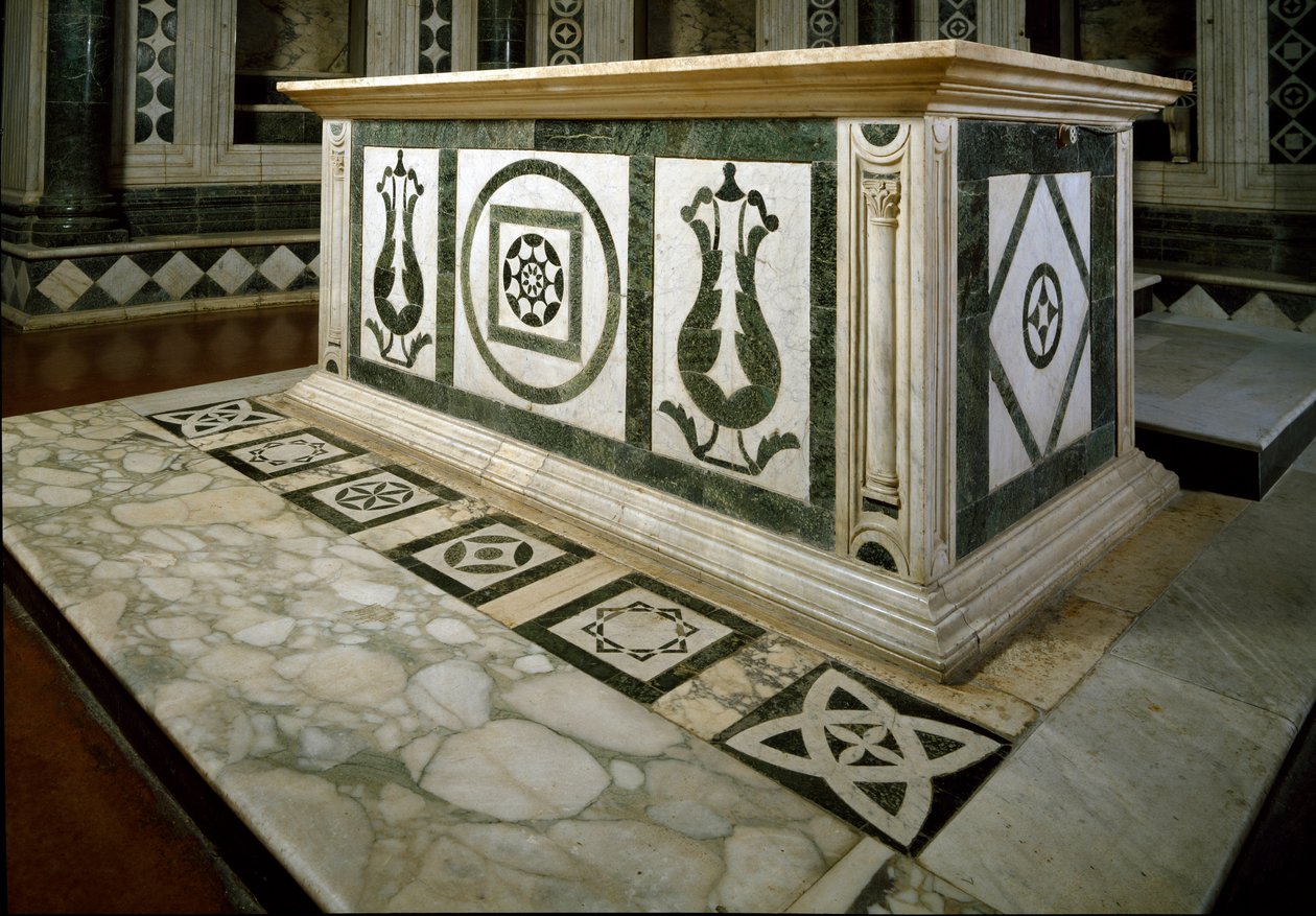 Altar da abside em mármore (fotografia) de Italian School