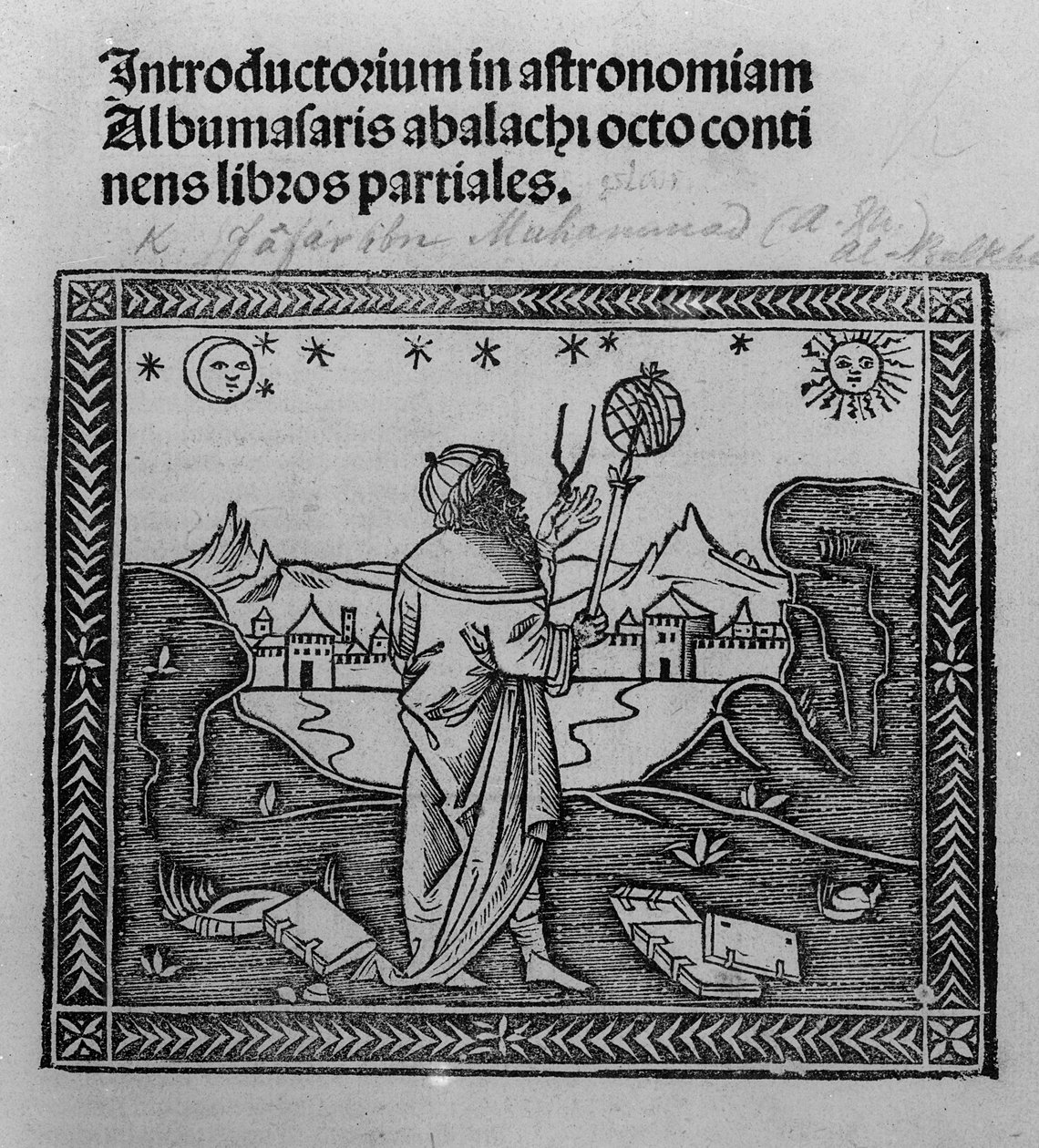 Astronomer stargazing, da Introductorium in astronomiam, publicado em Veneza 1506 de Italian School