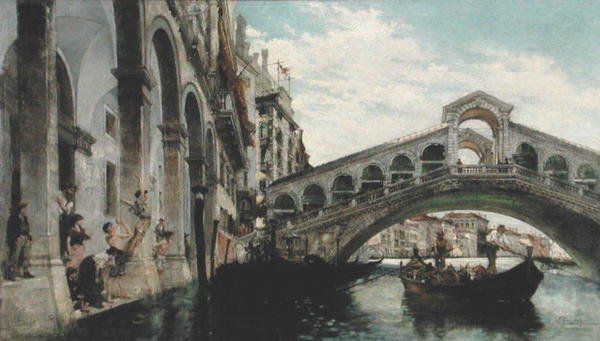 An Unusual Cargo, c.1890 (óleo sobre tela) de Italian School