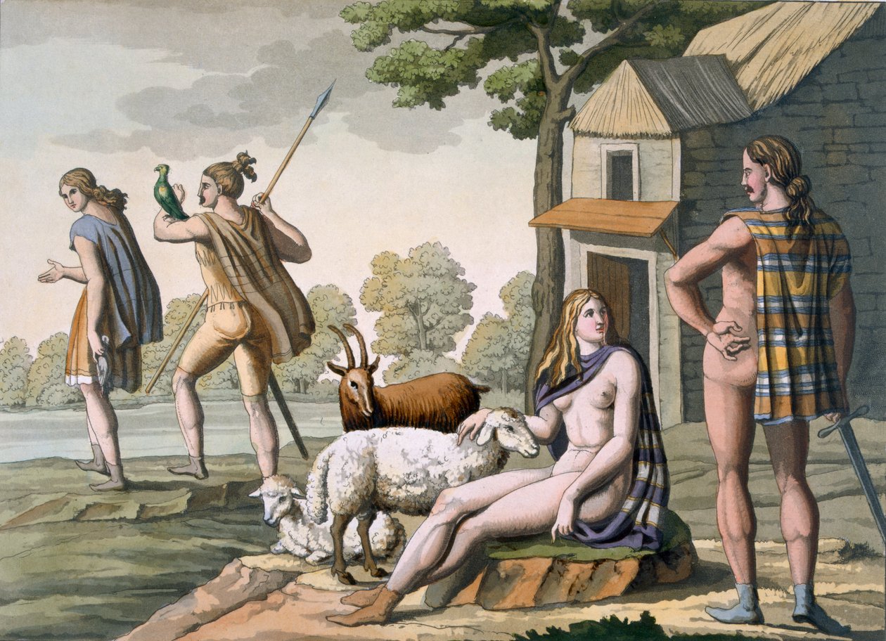 Gauleses antigos, c.1800-18 de Italian School