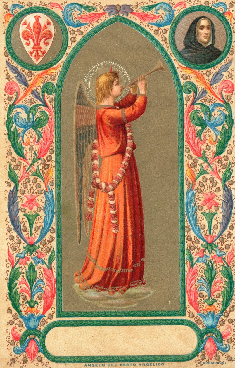 Beato Angelico (litografia a cores) de Italian School