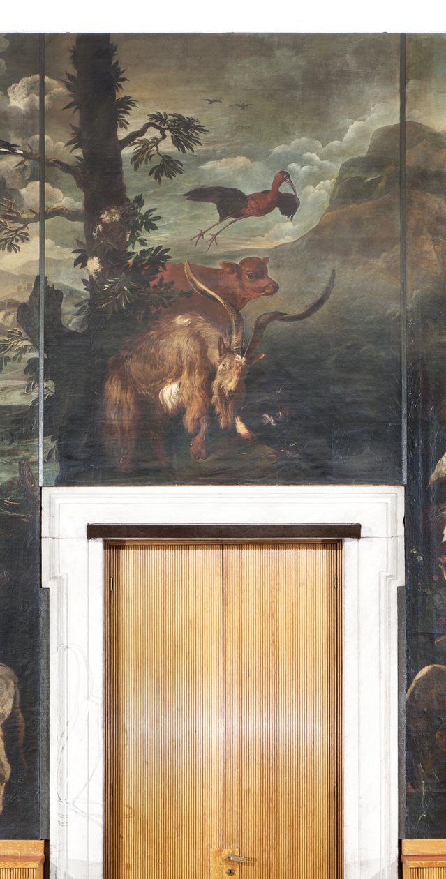 Animais, mito de Orfeu, detalhe de Italian School