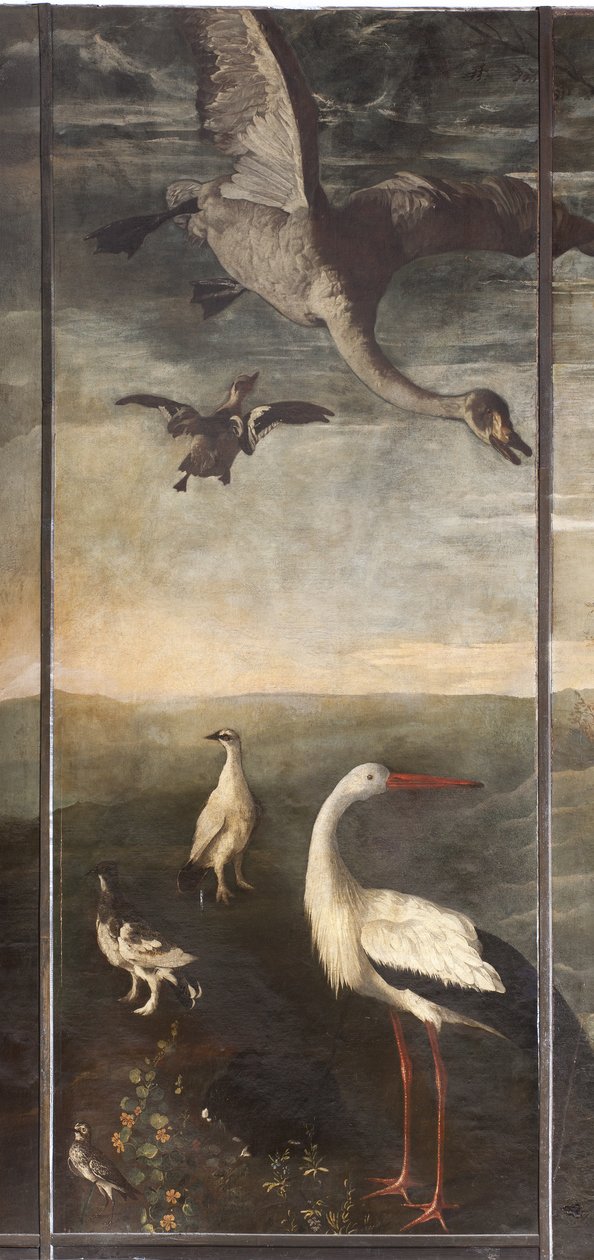 Animais, mito de Orfeu, detalhe de Italian School