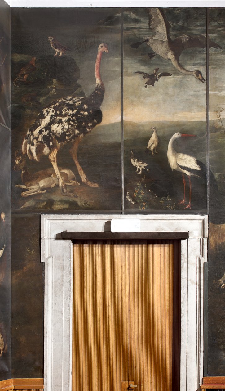 Animais, mito de Orfeu, detalhe de Italian School