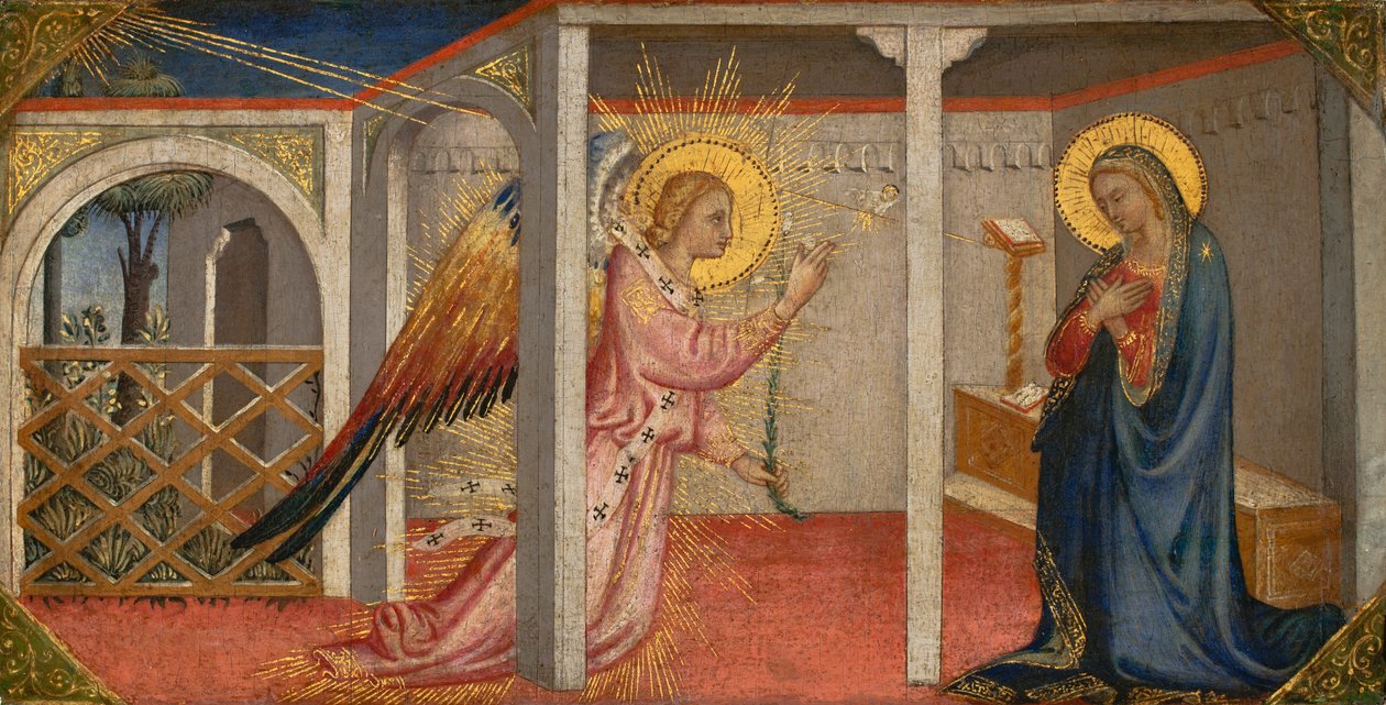 Anunciação, Florença, início do século XV (tempera no painel) de Italian School