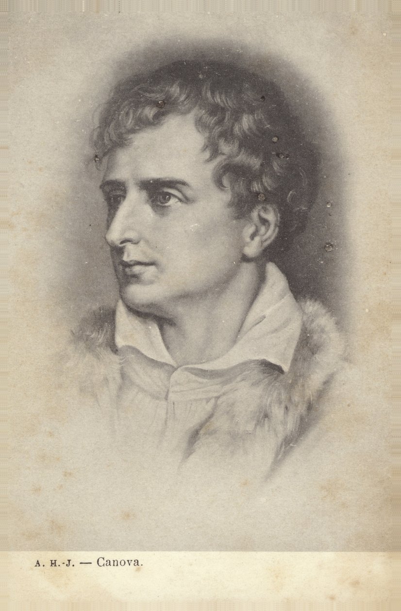 Antonio Canova, escultor italiano (litografia) de Italian School