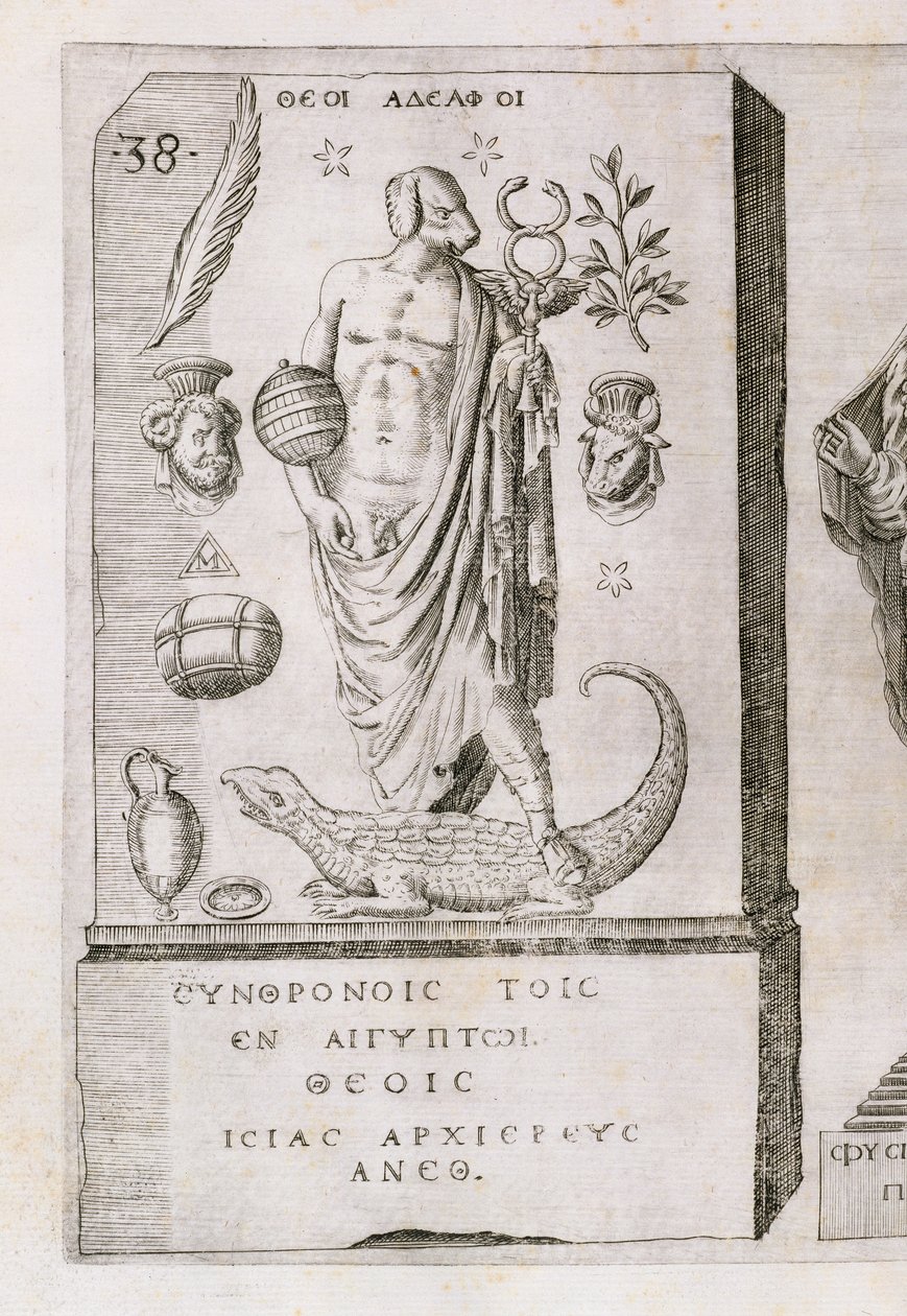 Apolo com uma cabeça de cachorro, 1589 de Italian School