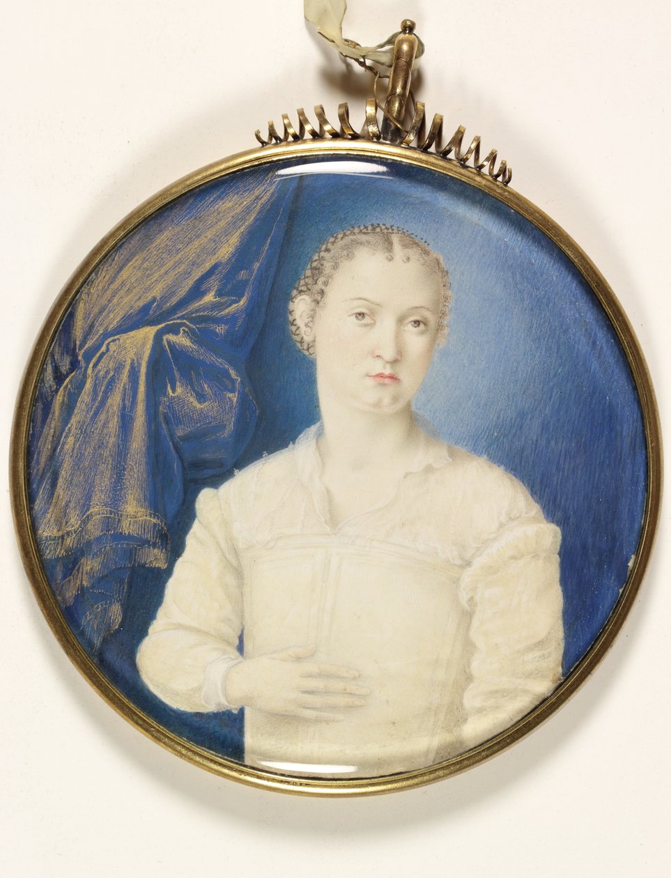 Bianca Capello, Grã-Duquesa da Toscana (aguarela em velino) de Italian School