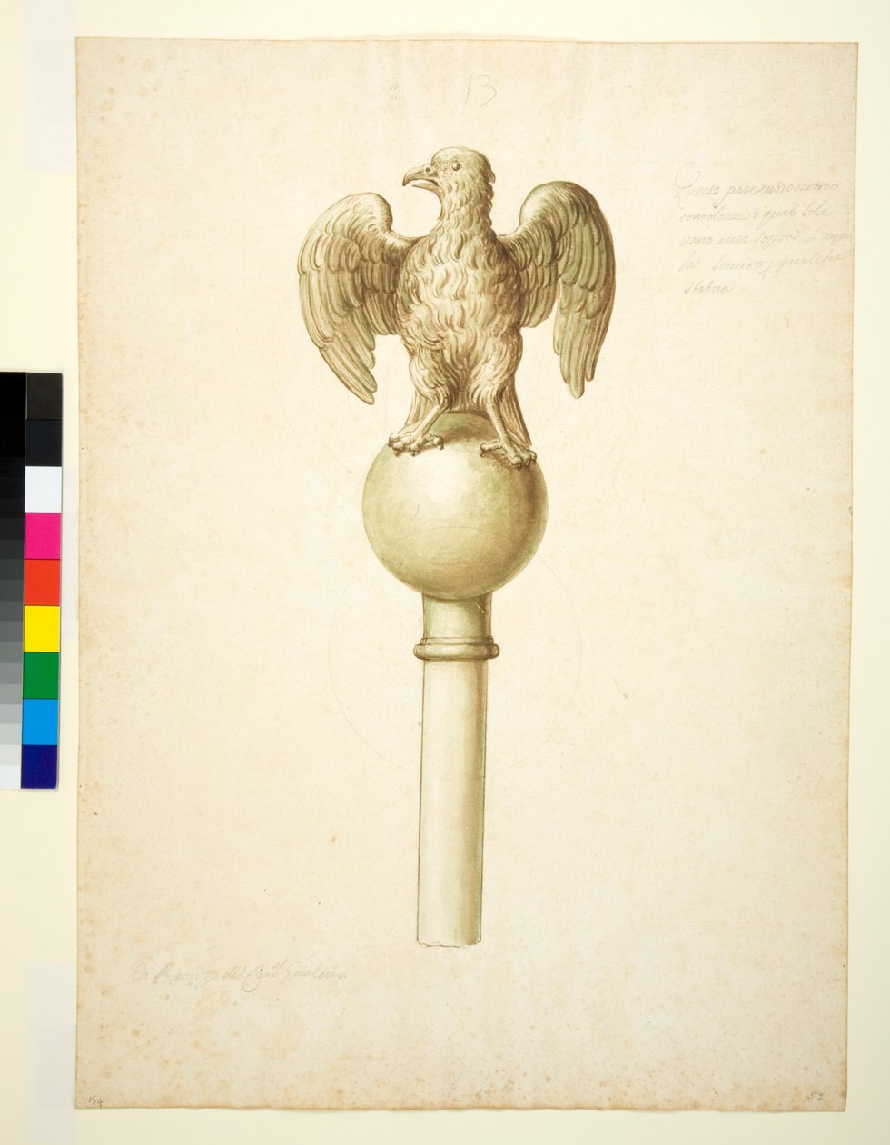 Águia de bronze de Italian School