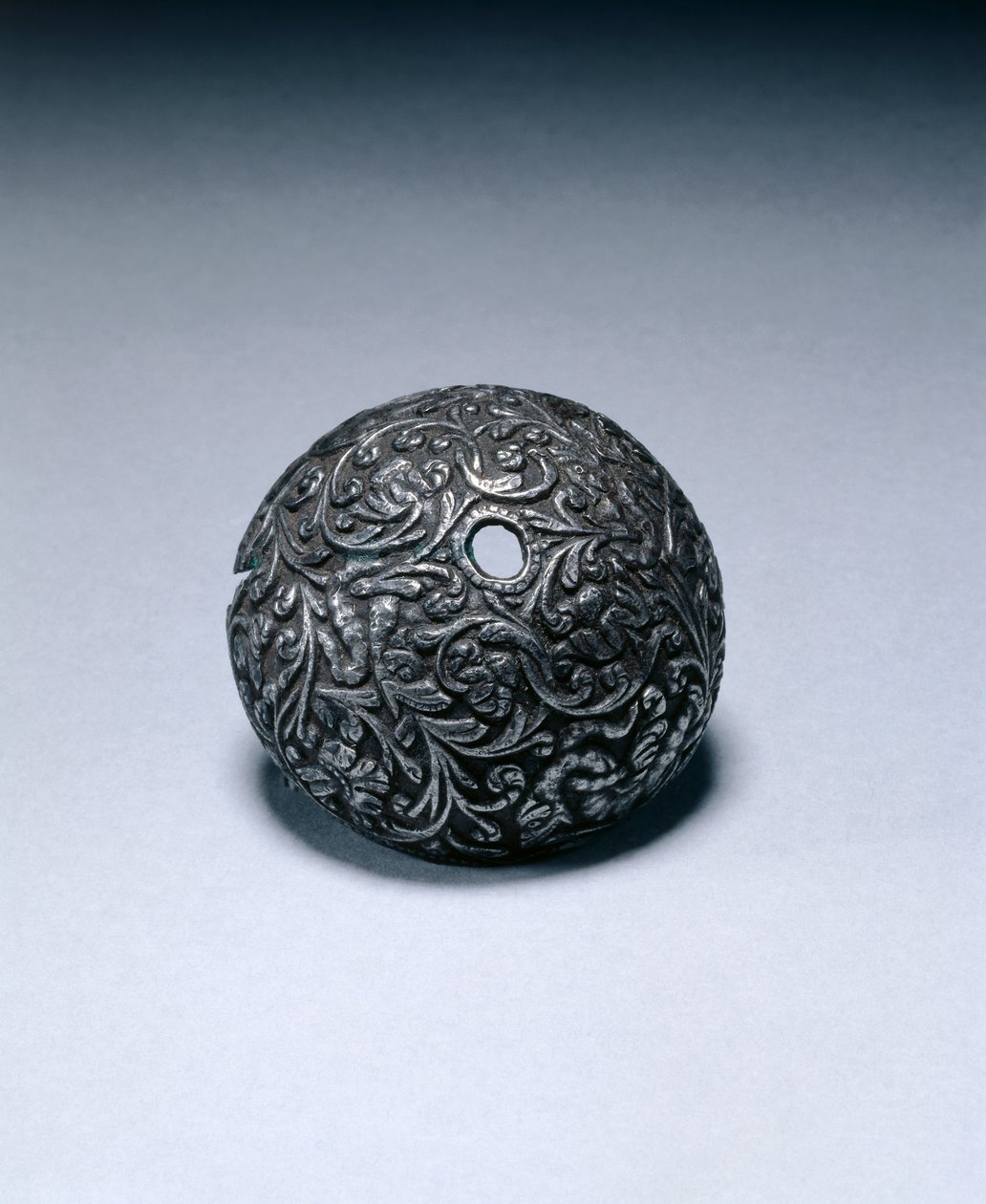 Tampa de ponta de uma pistola de pederneira, c.1650-60 (aço) de Italian School
