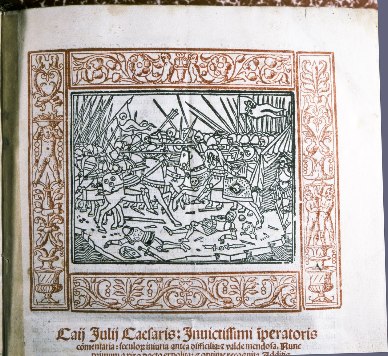 CAESAR Gaius Iulius: Ilustração dos "Commentarii de Bello Gallico" de César, c.15..., c.1511 (miniatura) de Italian School