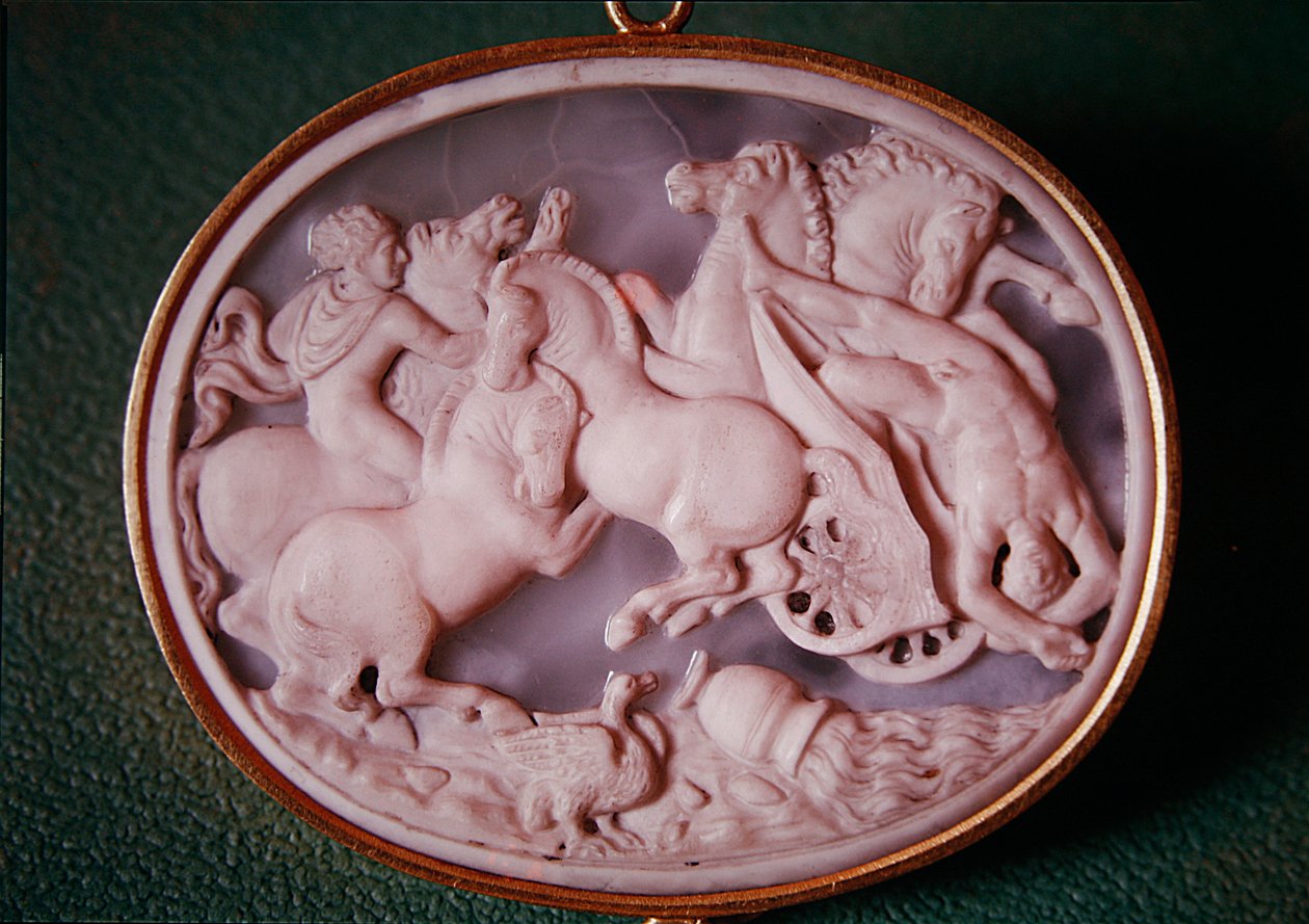 Cameo da queda de Phaeton (ágata) de Italian School