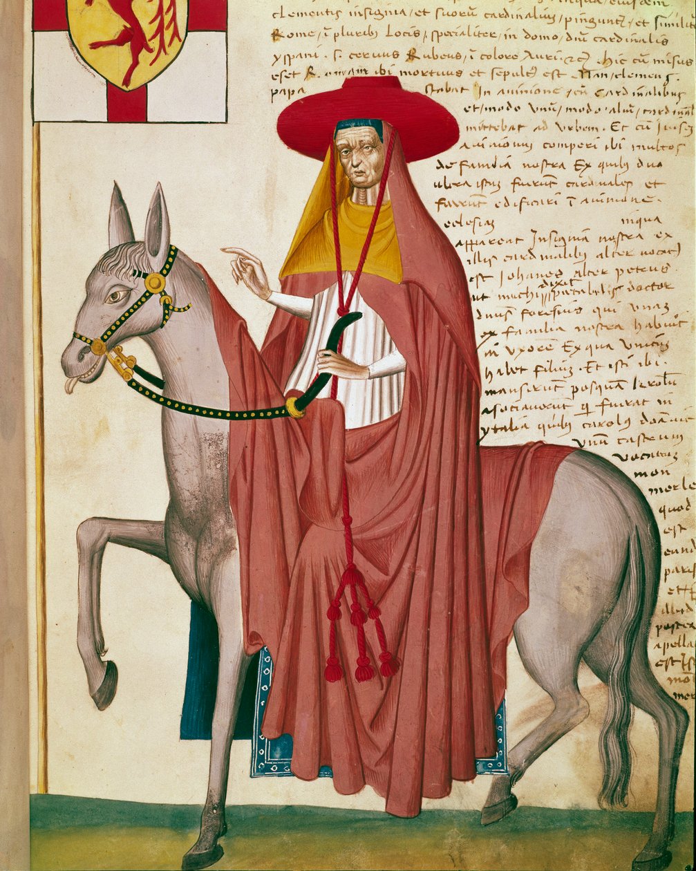 Equitação cardinal (miniatura de Italian School