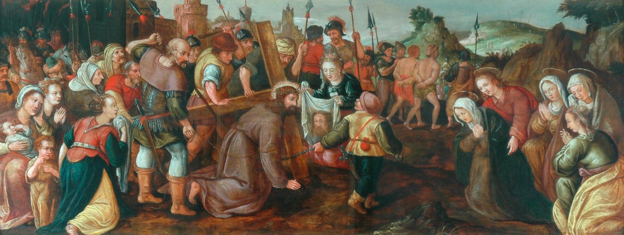 Cristo carregando a cruz, 1501 de Italian School