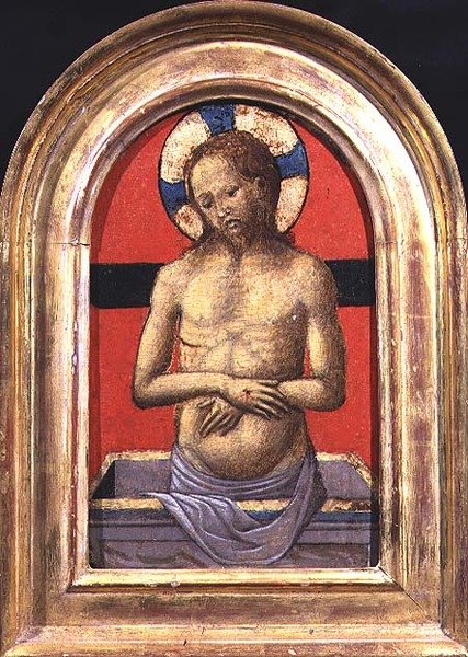 Cristo, centro de um tríptico (painel) (ver também 74615 e 74617) de Italian School