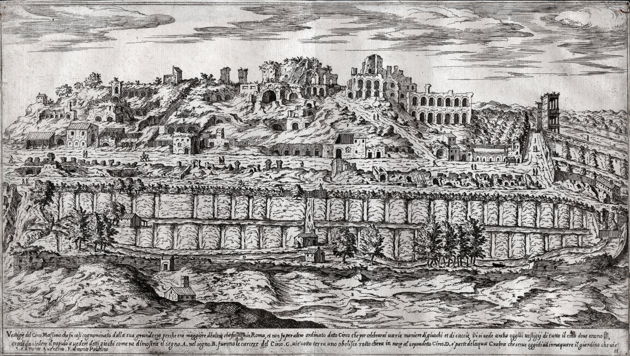 Circus Maximus, Roma. (gravura de Italian School