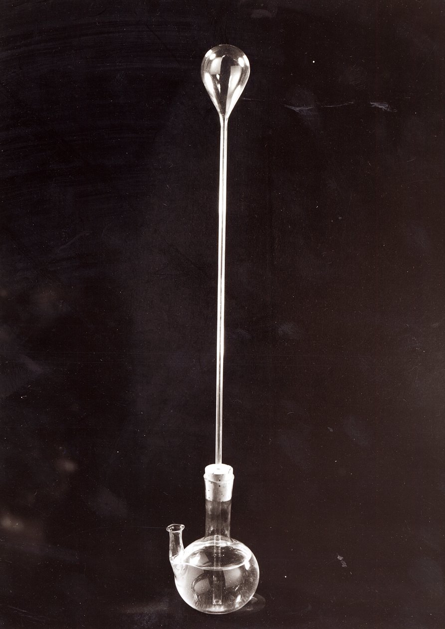 Cópia de um thermoscope inventado por Galileo Galilei (1564-1642) de Italian School