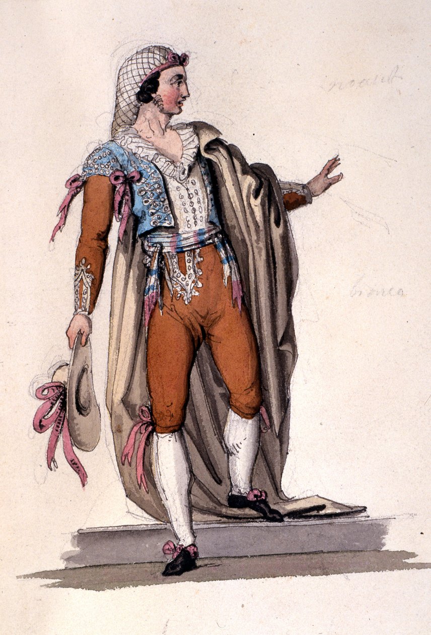 Desenho de figurino para 
