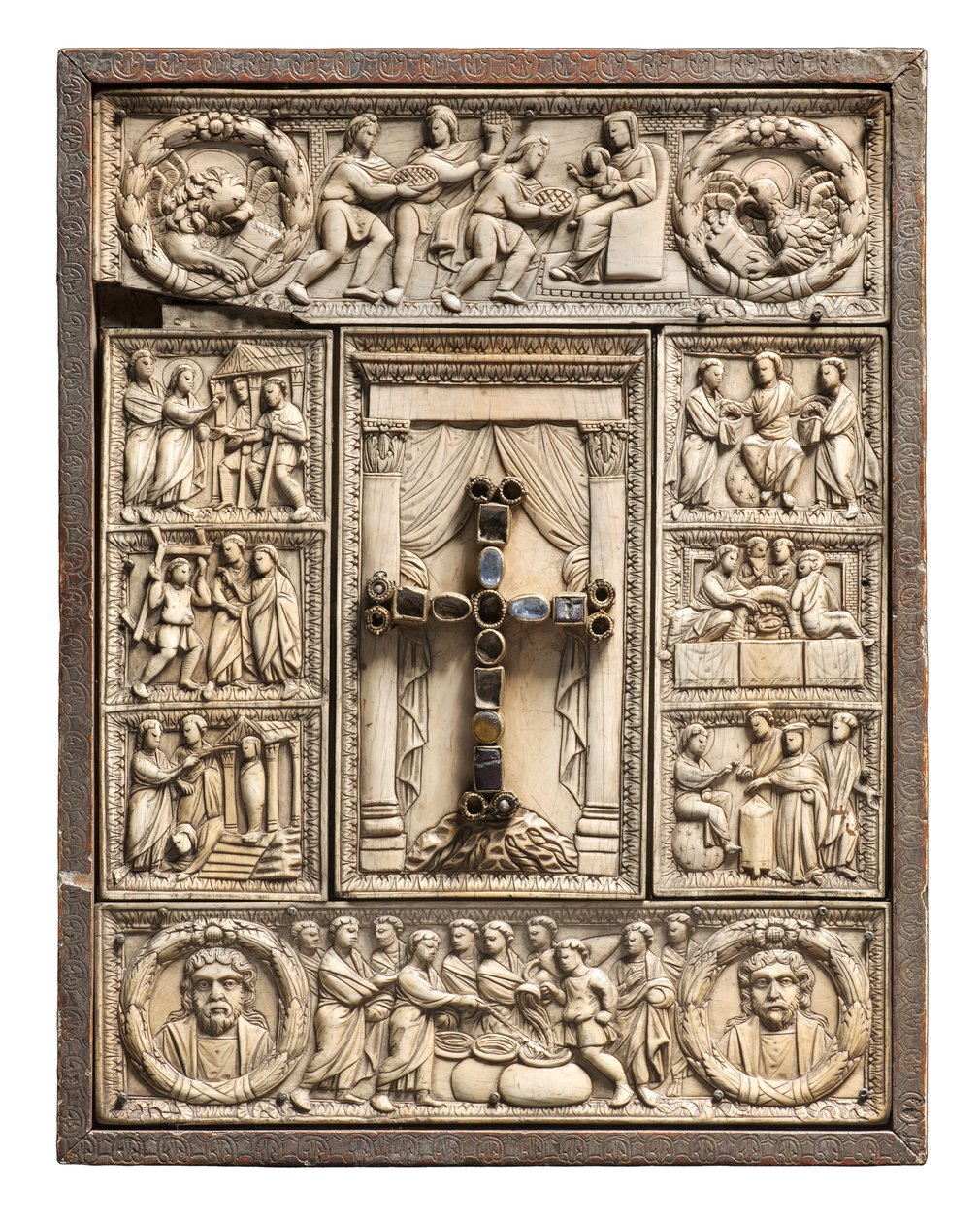 Capa de um Livro do Evangelho, verso de Italian School