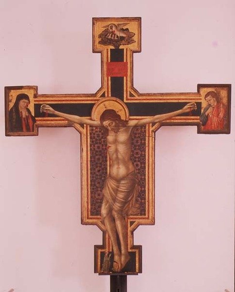 Crucifixo (tempera sobre madeira) de Italian School