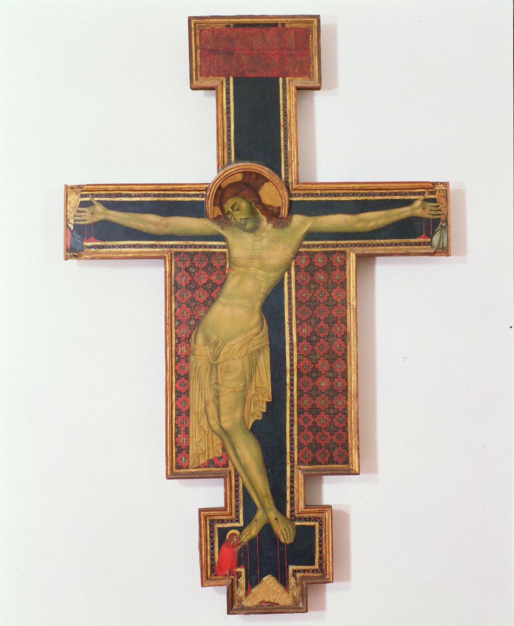 Crucifixo (têmpera na madeira) de Italian School